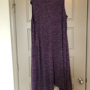 Purple heathered LuLaRoe Joy vest